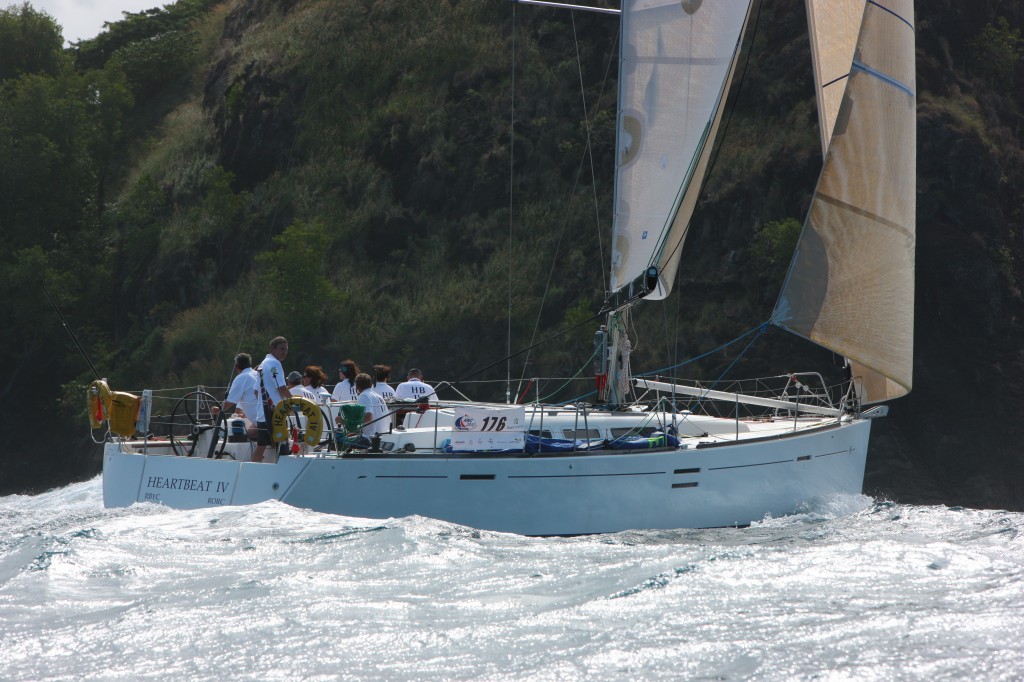 Passing Pigeon Island, St Lucia