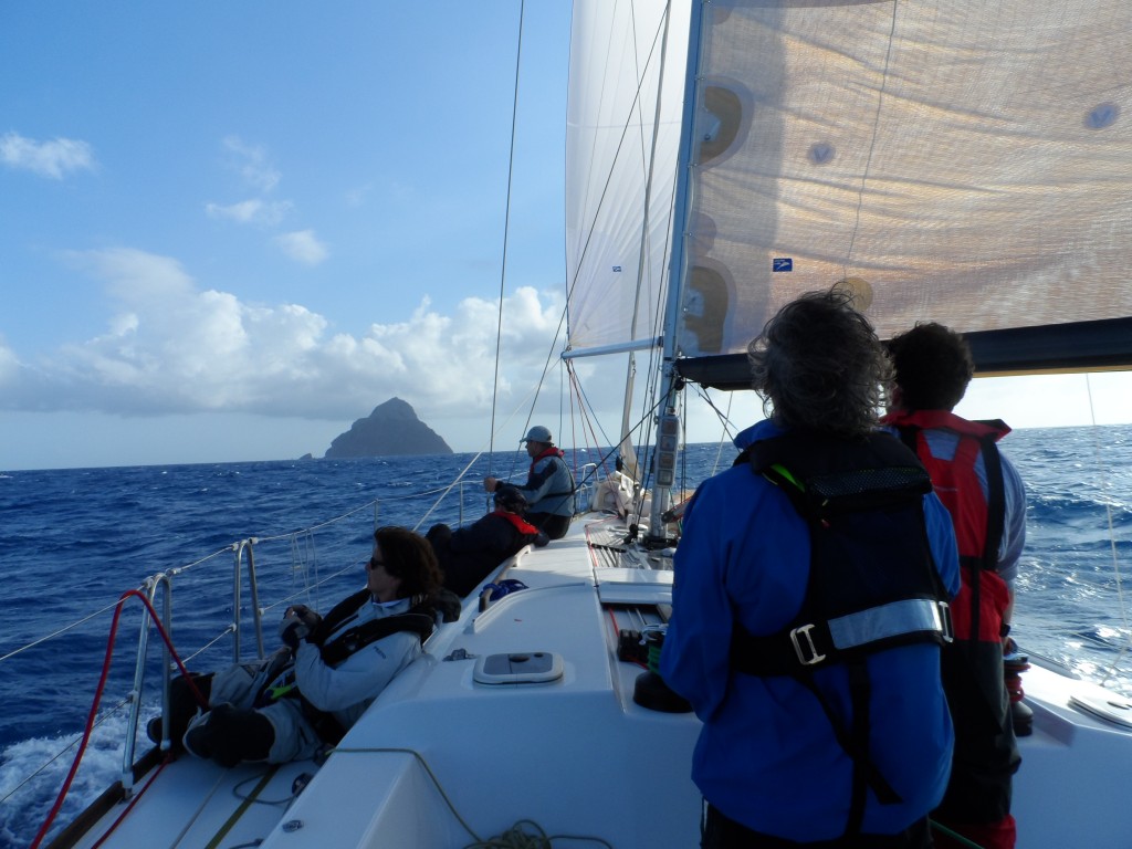 Approaching Redonda - RORC Caribbean 600 2013