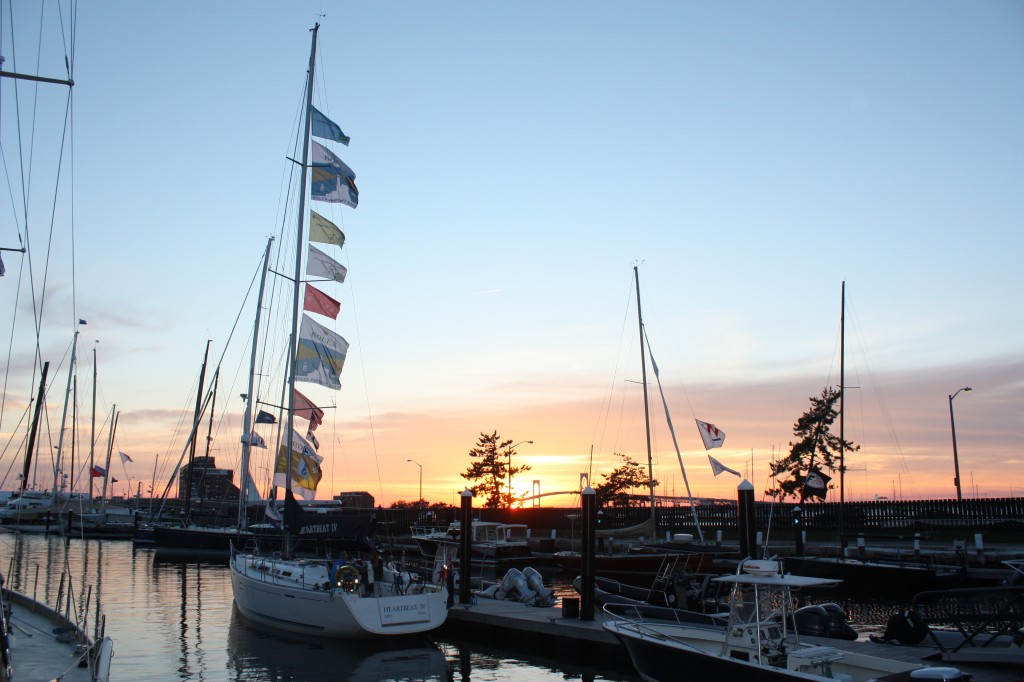 Heartbeat IV berthed in Newport Shipyard, Rhode Island