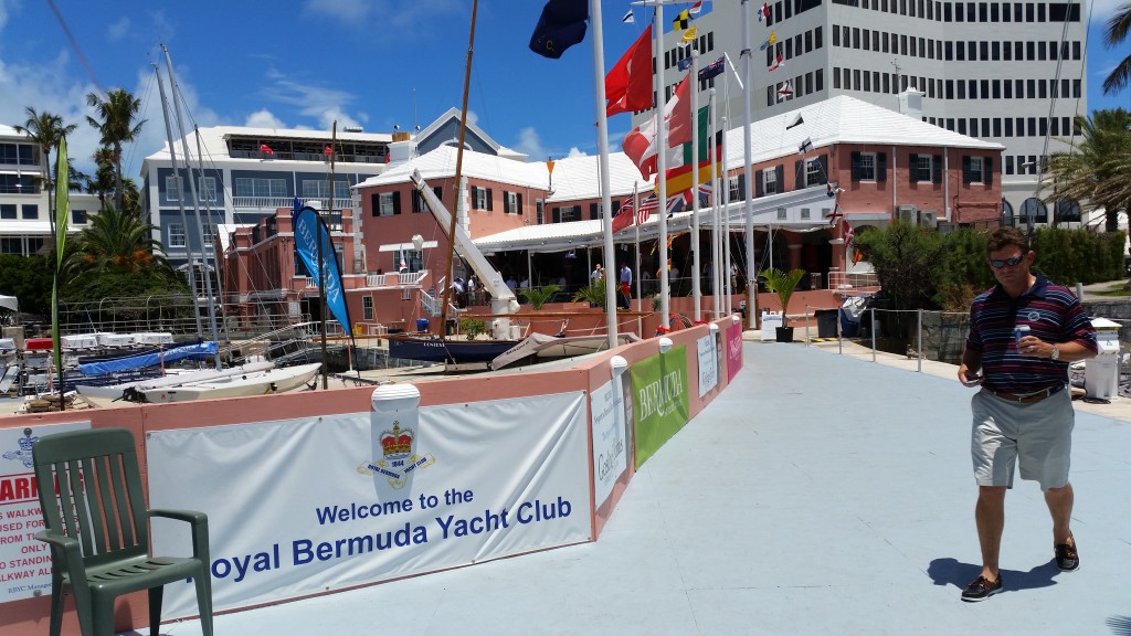 The welcoming Royal Bermuda Yacht Club