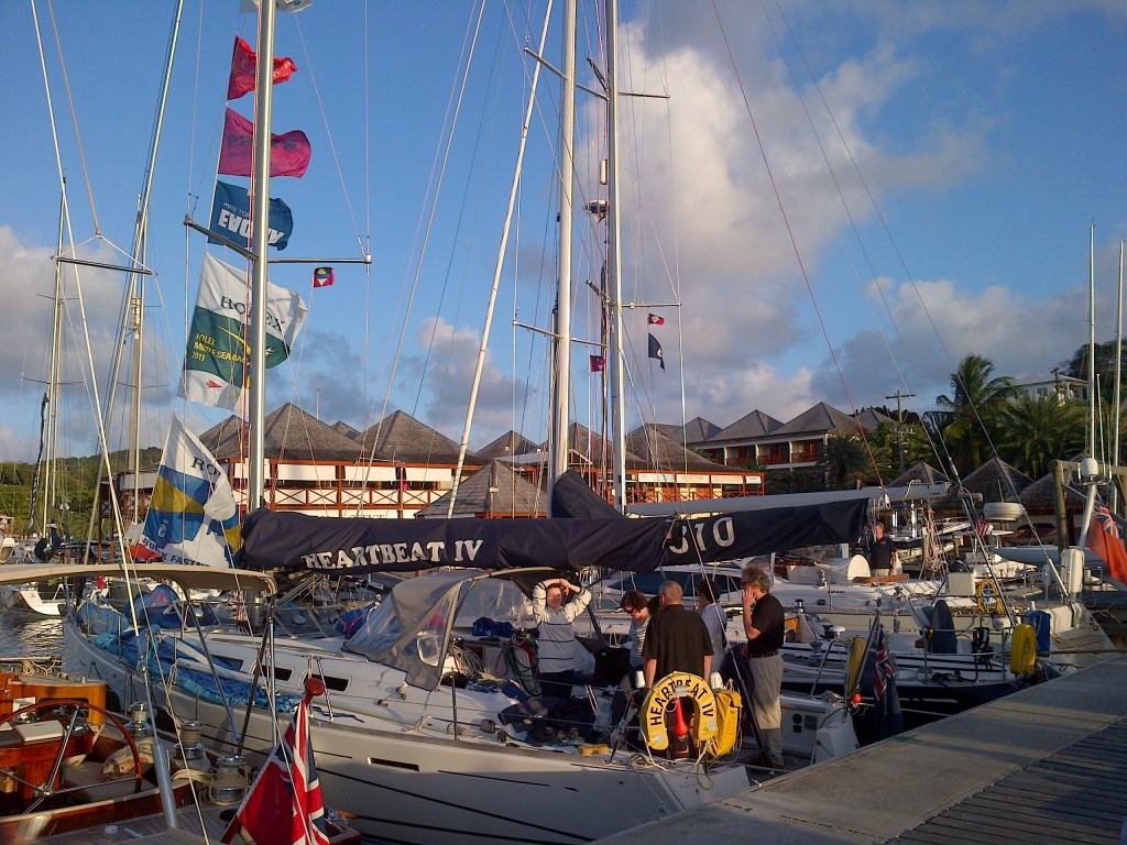 Flying the flags - Antigua Yacht Club